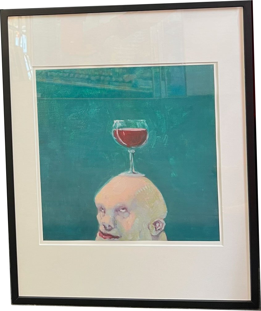 Fools - indrammet plakat af Michael Kvium 40x50cm