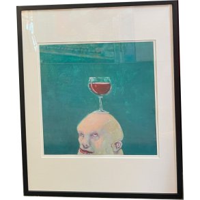 Fools - indrammet plakat af Michael Kvium 40x50cm