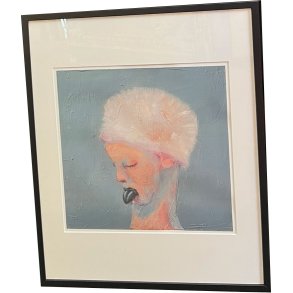 Fools - indrammet plakat af Michael Kvium 40x50cm