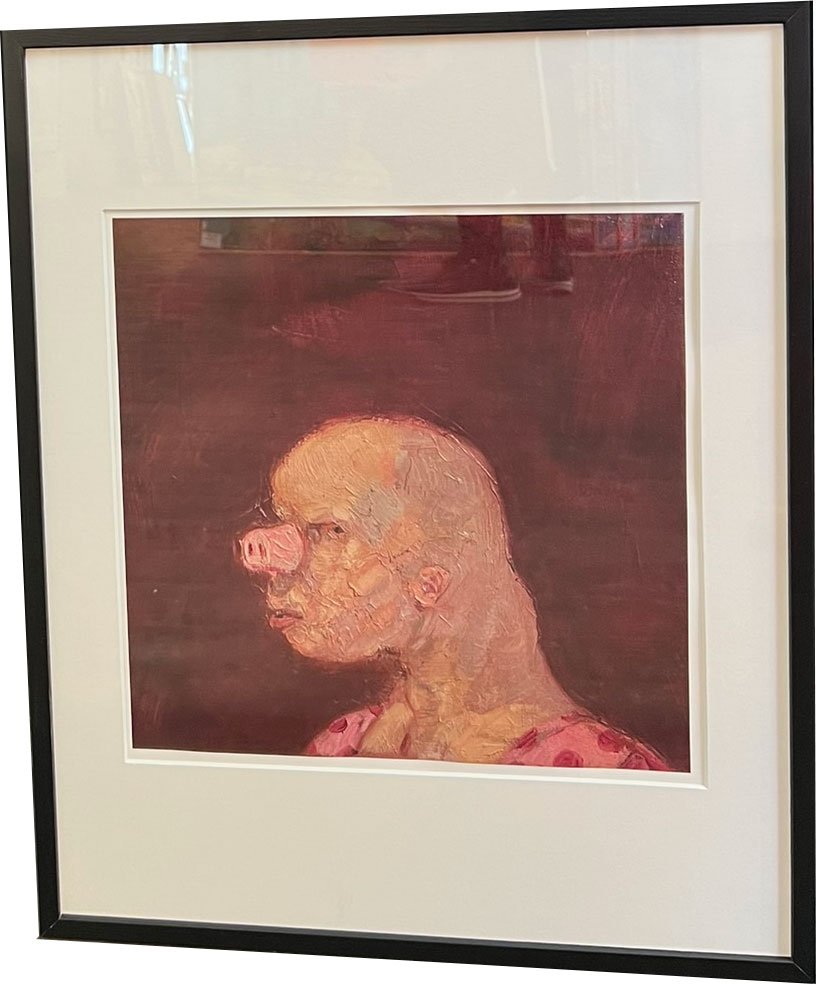 Fools - indrammet plakat af Michael Kvium 40x50cm