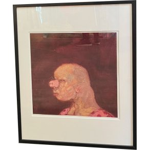 Fools - indrammet plakat af Michael Kvium 40x50cm