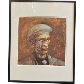 Fools - indrammet plakat af Michael Kvium 40x50cm