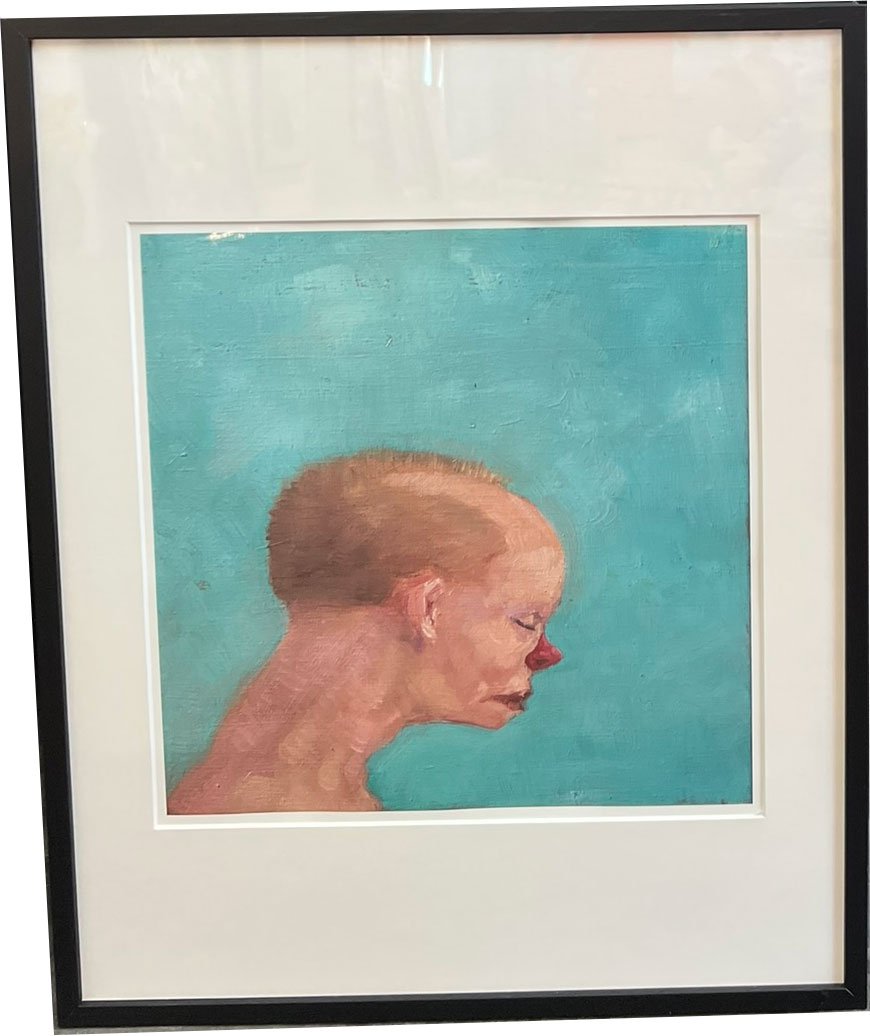 Fools - indrammet plakat af Michael Kvium 40x50cm