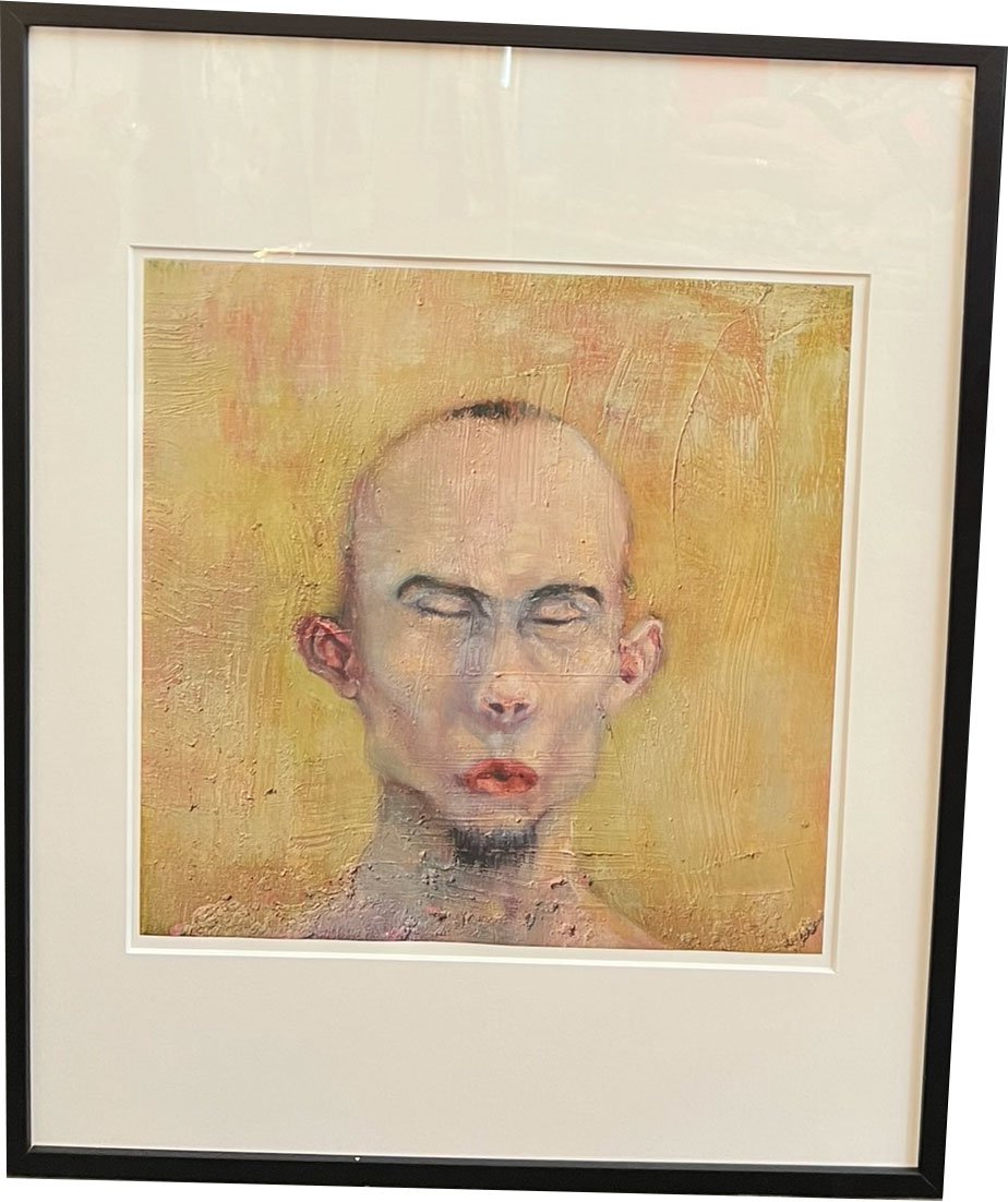 Fools - indrammet plakat af Michael Kvium 40x50cm