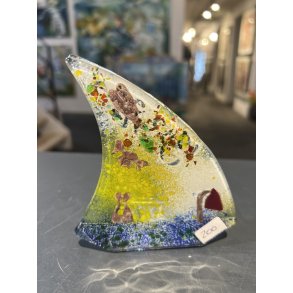 Skib i glas til fyrfadslys af Azra Junuzovic