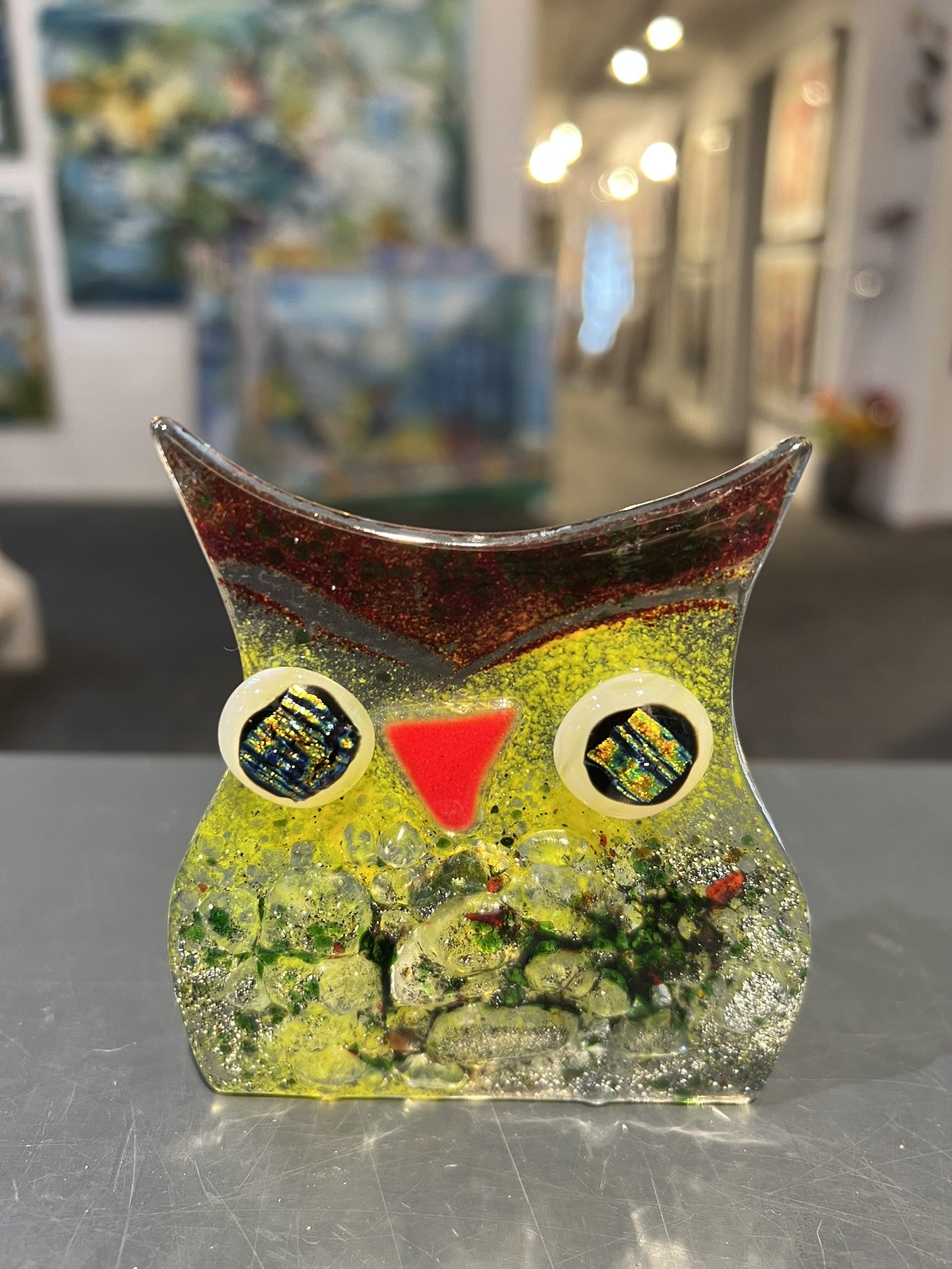 ugle i glas til fyrfadslys af Azra Junuzovic