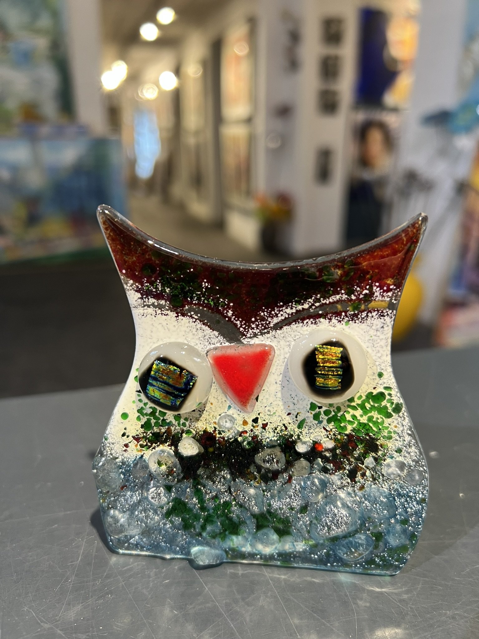 ugle i glas til fyrfadslys af Azra Junuzovic