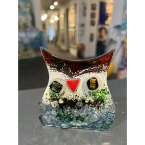 ugle i glas til fyrfadslys af Azra Junuzovic