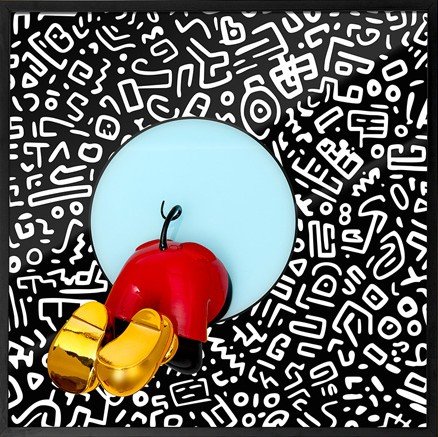 Top of the Pop, sort/hvid af Sequence Itatlien 30x30cm