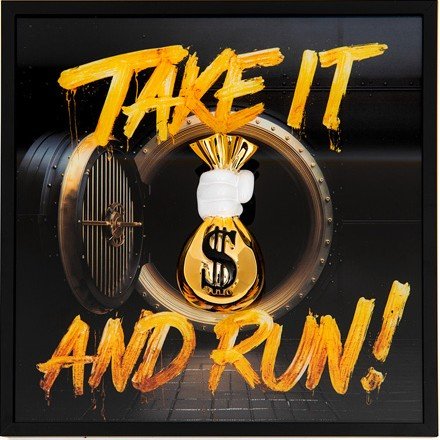 Take it and Run,  3D billede fra Italienske Sequence 30x30cm