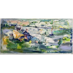 Tina Asmussen, abstraktmaleri 60x120cm