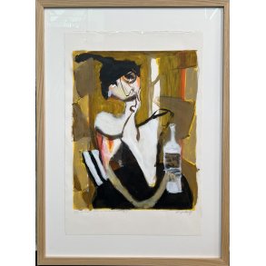 Litografi af Inge H�rup,  53x73cm