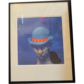 Fools - indrammet plakat af Michael Kvium 40x50cm