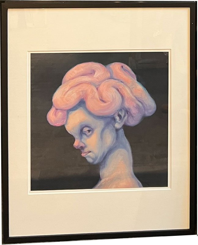 Fools - indrammet plakat af Michael Kvium 40x50cm