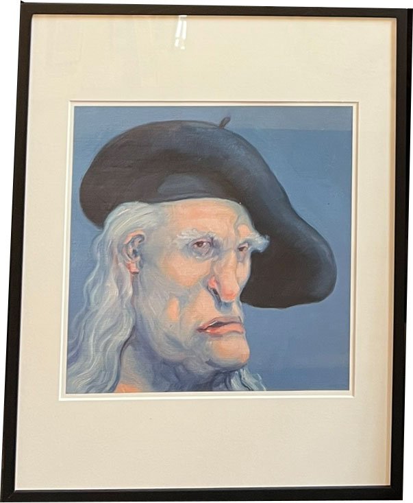 Fools - indrammet plakat af Michael Kvium 40x50cm