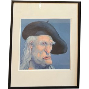 Fools - indrammet plakat af Michael Kvium 40x50cm