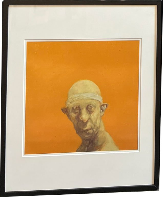 Fools - indrammet plakat af Michael Kvium 40x50cm