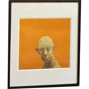 Fools - indrammet plakat af Michael Kvium 40x50cm