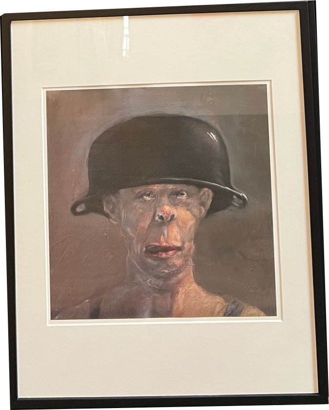 Fools - indrammet plakat af Michael Kvium 40x50cm