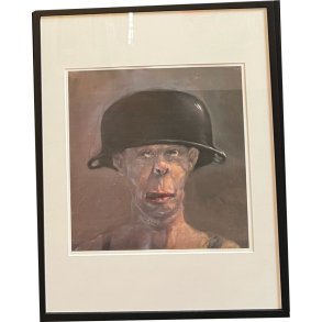 Fools - indrammet plakat af Michael Kvium 40x50cm