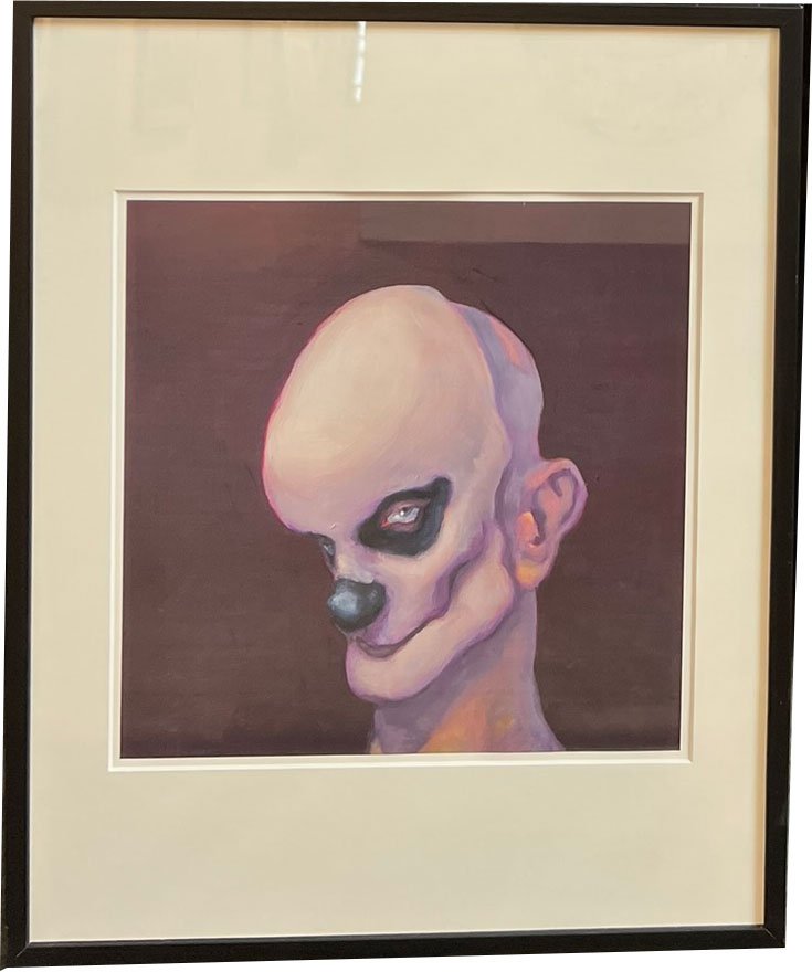 Fools - indrammet plakat af Michael Kvium 40x50cm