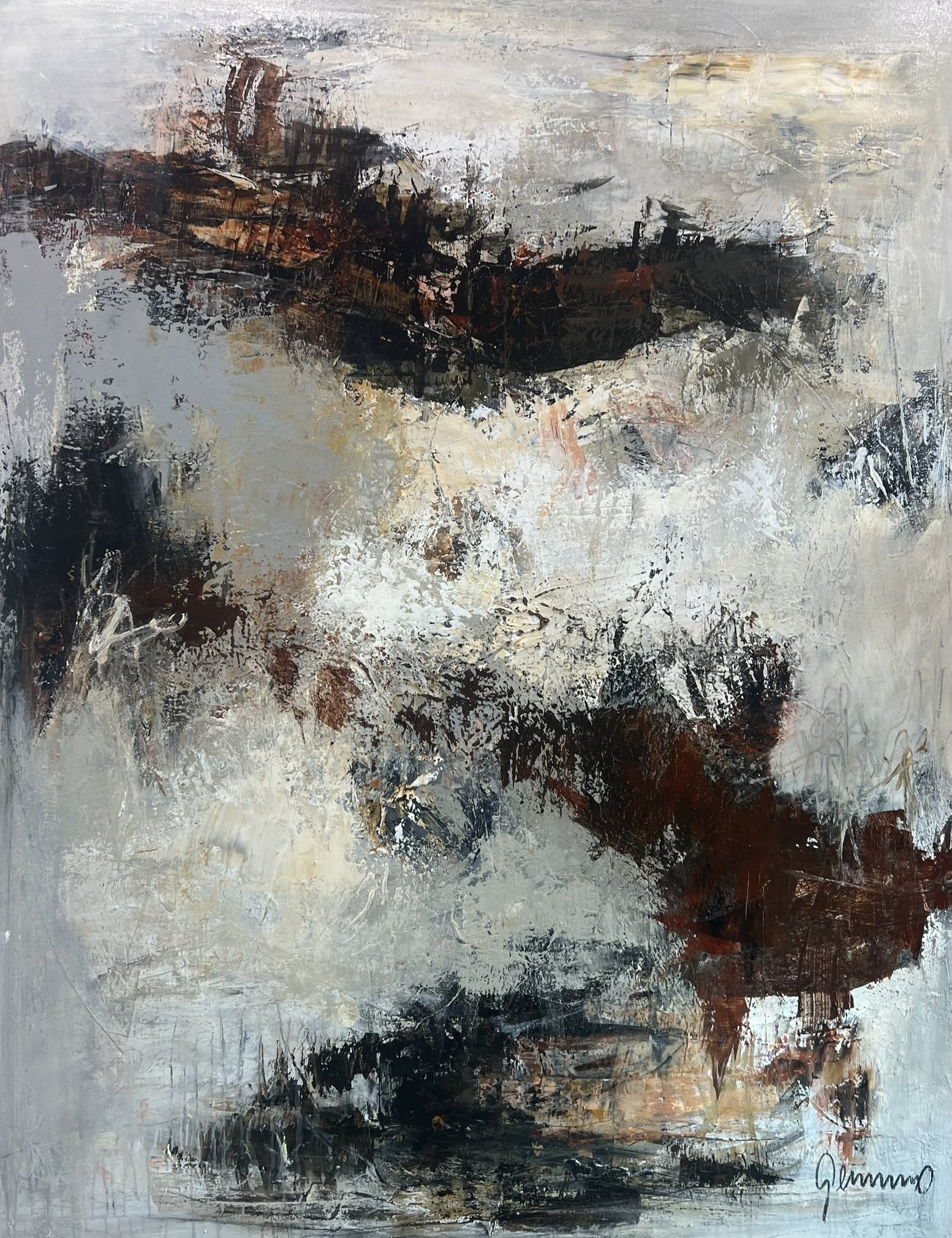 Maleri af Susanne Gemmer 110x140cm