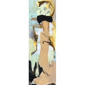 Maleri af Inge H�rup, 150x50 Fragments de figure II