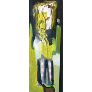 Maleri af Inge H�rup, 150x50cm Just to pose