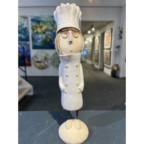 Kok, keramikskulptur af Anka Christob