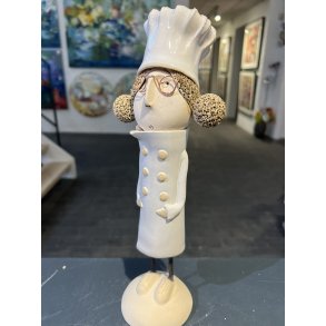 Kok, keramikskulptur af Anka Christob