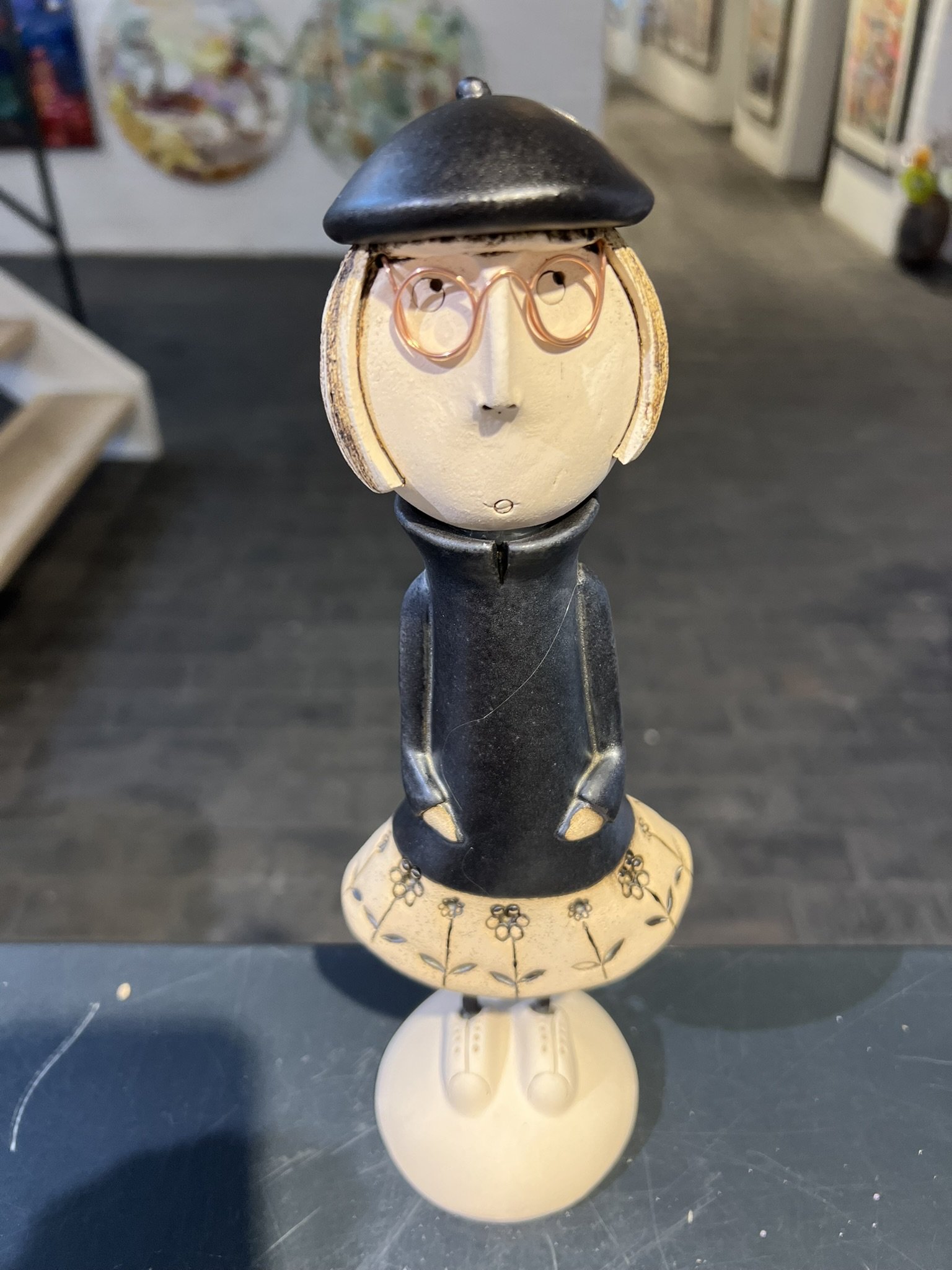 Gode Venner, keramikskulptur af Anka Christob