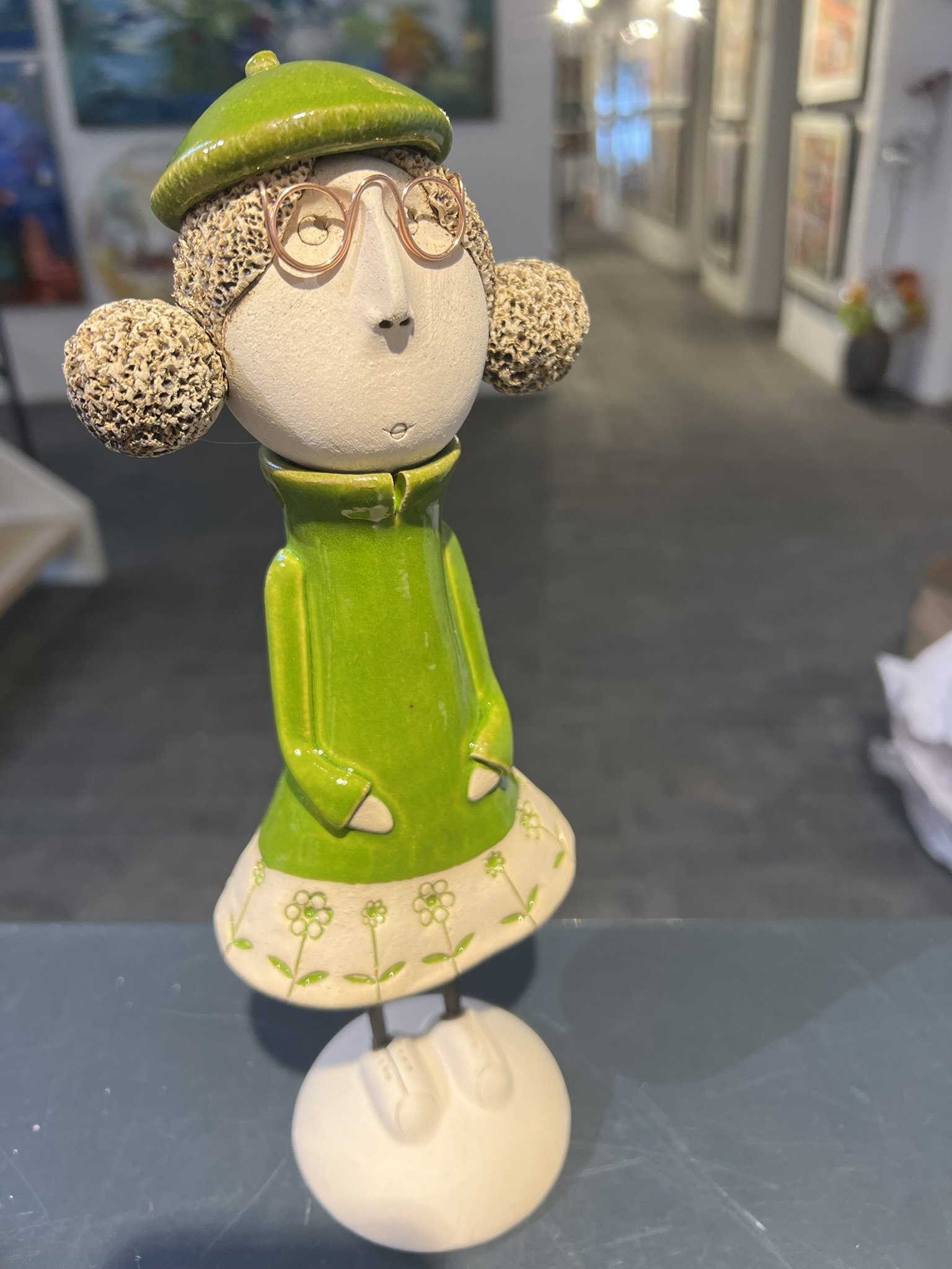 Gode Venner, keramikskulptur af Anka Christob