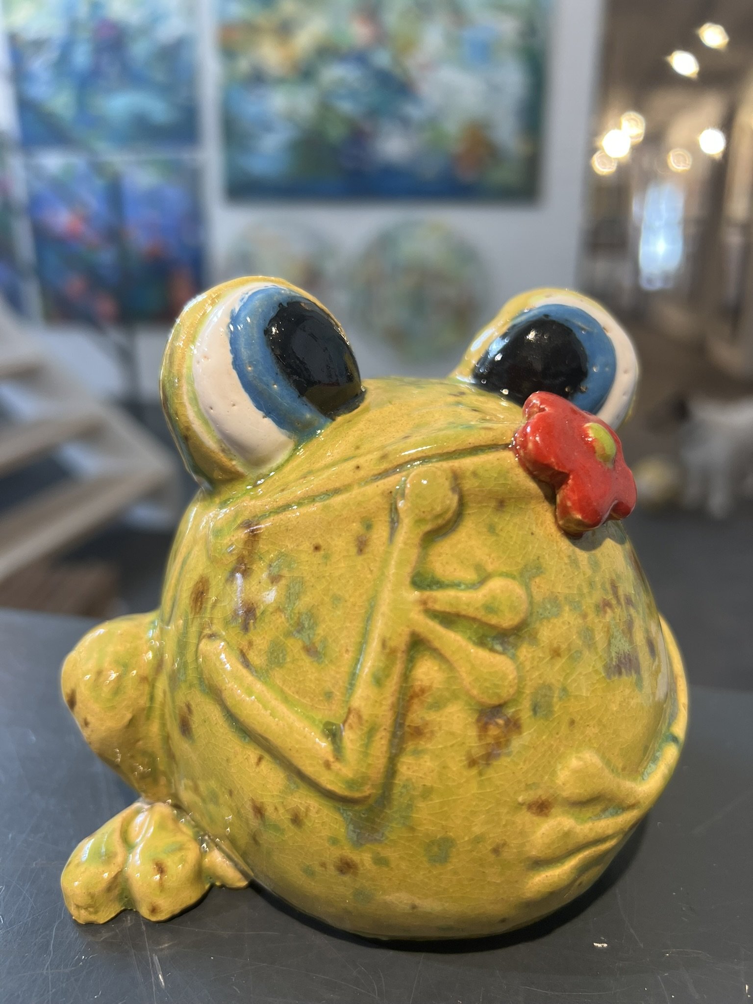 Kys Fr�en, keramik af Anka Christob