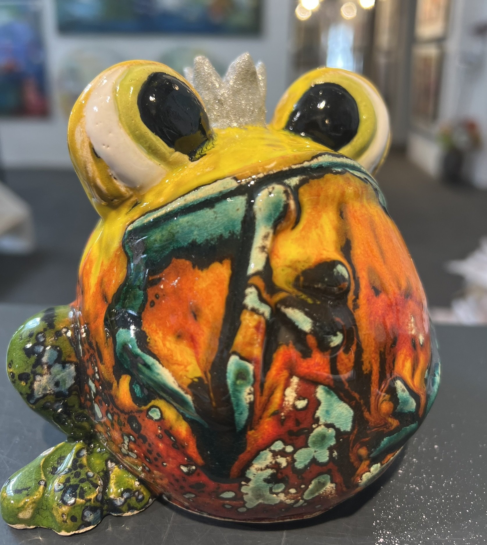 Kys Fr�en, keramik af Anka Christob