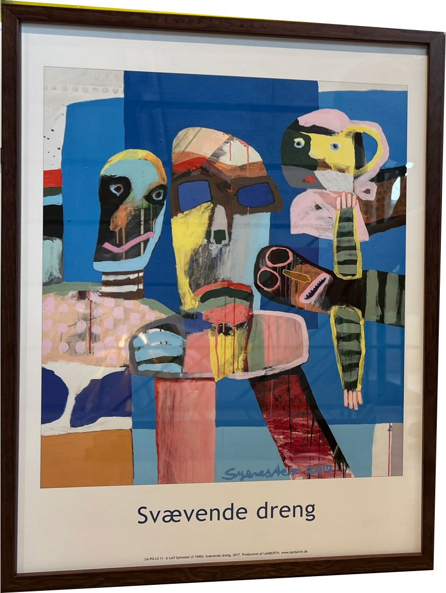 Leif Sylvester indrammet plakat 30x40cm 