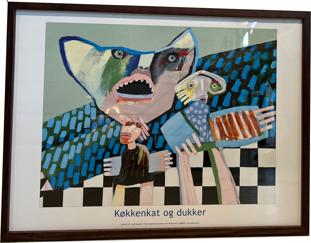 Leif Sylvester indrammet plakat 30x40cm 