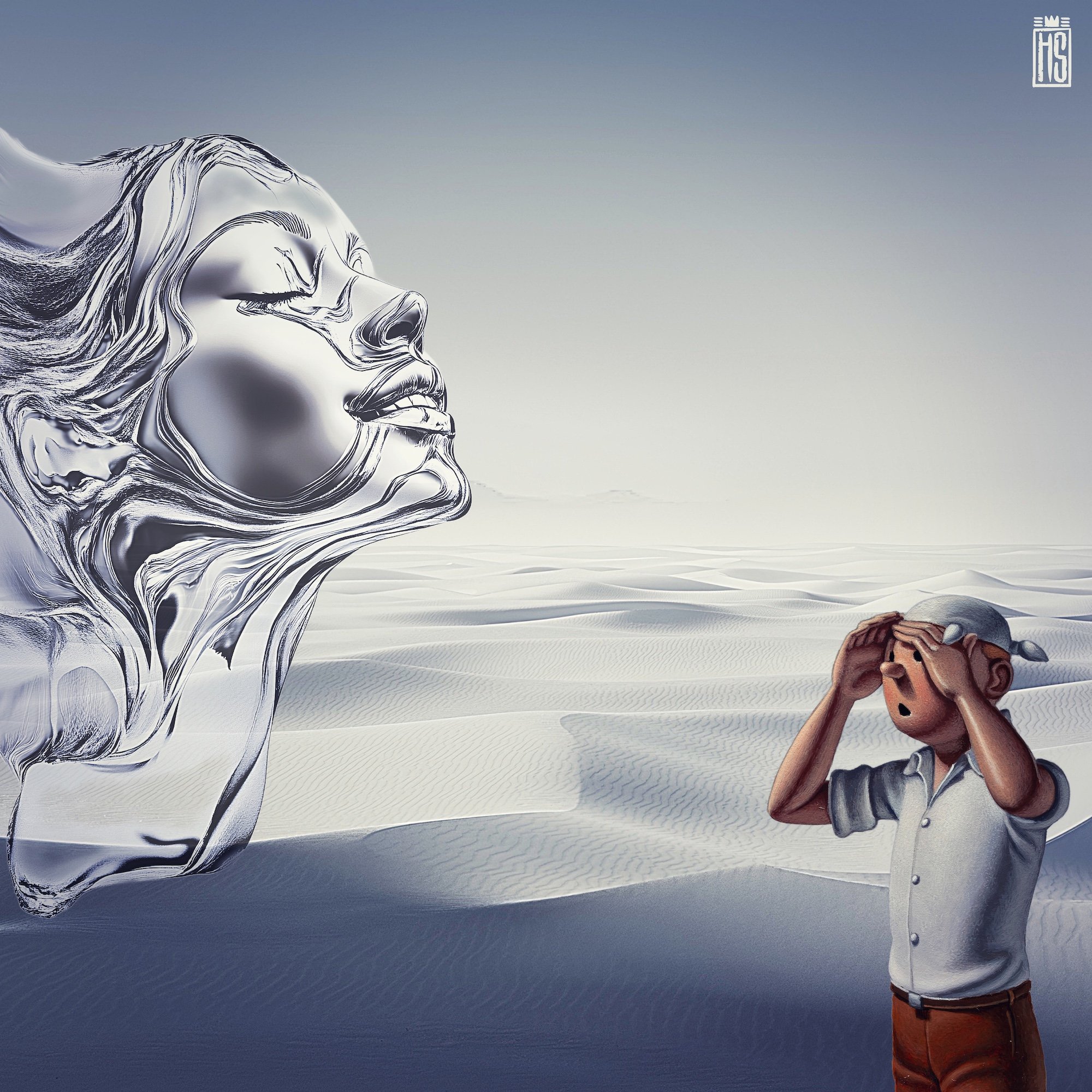 Fata Mogana 40x40cm af Helt Sort