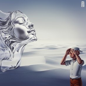 Fata Mogana 40x40cm af Helt Sort