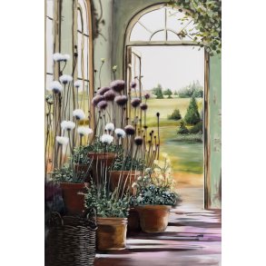 Haven Kalder, 100x150cm maleri af Naja Duarte