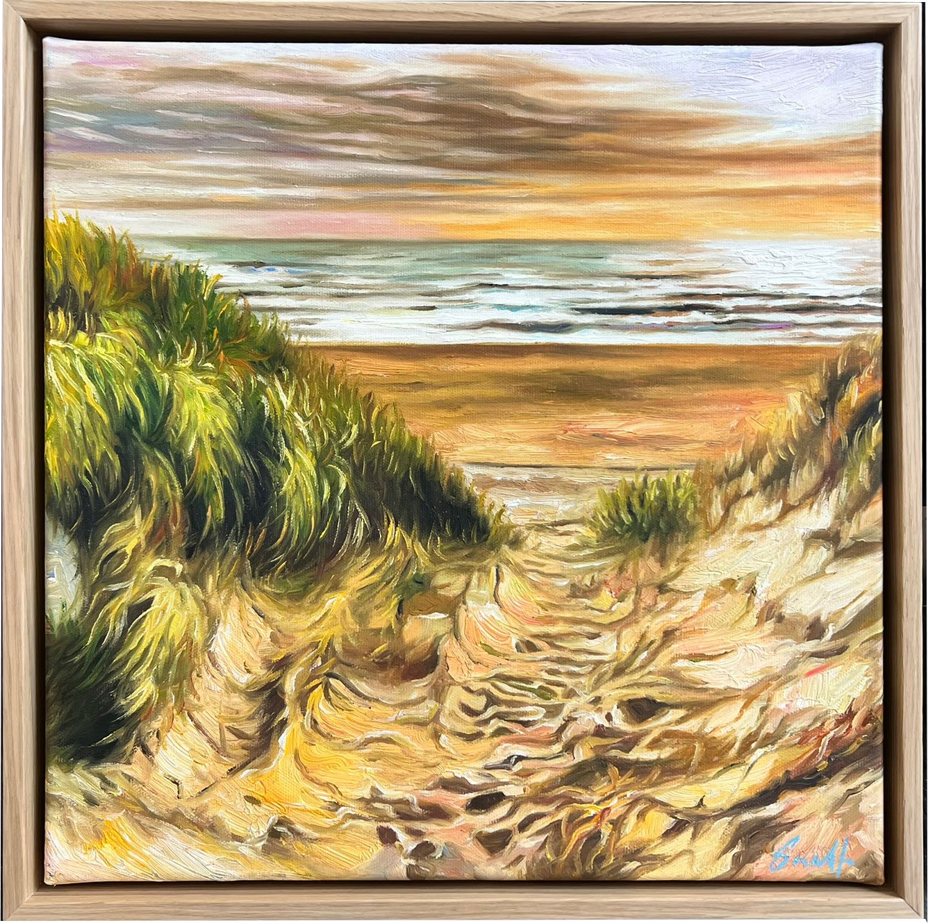 Maleri fra Skagen af Sarah H�i 40x40cm