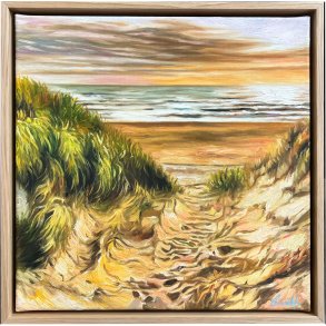 Maleri fra Skagen af Sarah H�i 40x40cm