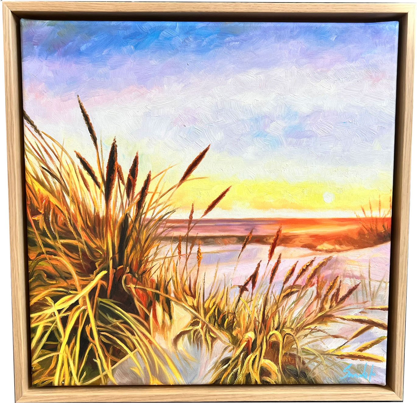 Maleri fra Skagen af Sarah H�i 40x40cm