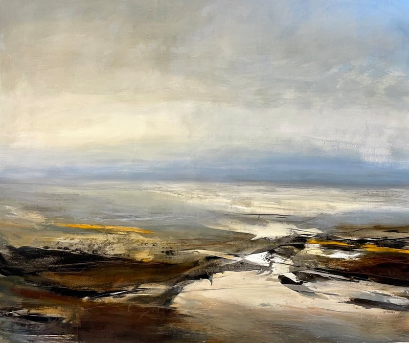 Marie Louise Eriksen 90x120 abstrakt landskab