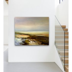 Marie Louise Eriksen 90x120 abstrakt landskab