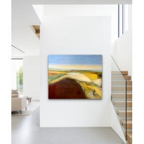 Marie Louise Eriksen 90x120 abstrakt landskab