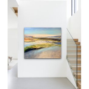 Marie Louise Eriksen 90x120 abstrakt landskab