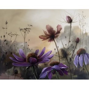 Bl�d skumringstid 120x150 cm maleri af Naja Duarte