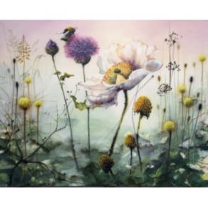 En bl�d opm�rksomhed 120x150 cm maleri af Naja Duarte