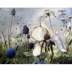 En mild bev�gelse 120x150 cm maleri af Naja Duarte