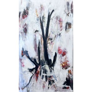 Abstrakt maleri af Rie Br�dsgaard, maleri 120x200cm